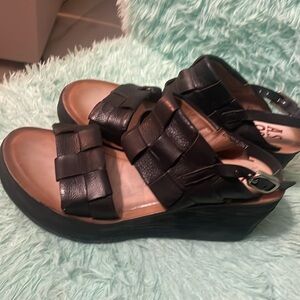 A.S.98 Nassar Platform Sandal black (40)